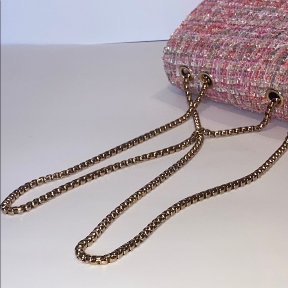 Pink Tweed Crossbody Bag - Picture 8 of 16